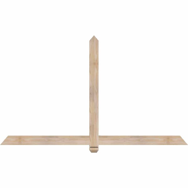 Ekena Millwork Eugene Smooth Timber Gable Bracket, Douglas Fir, 72"W x 42"H x 1 1/2"D x 3 1/2"F, 14/12 Pitch GBW072X42X0204EUG00SDF - main